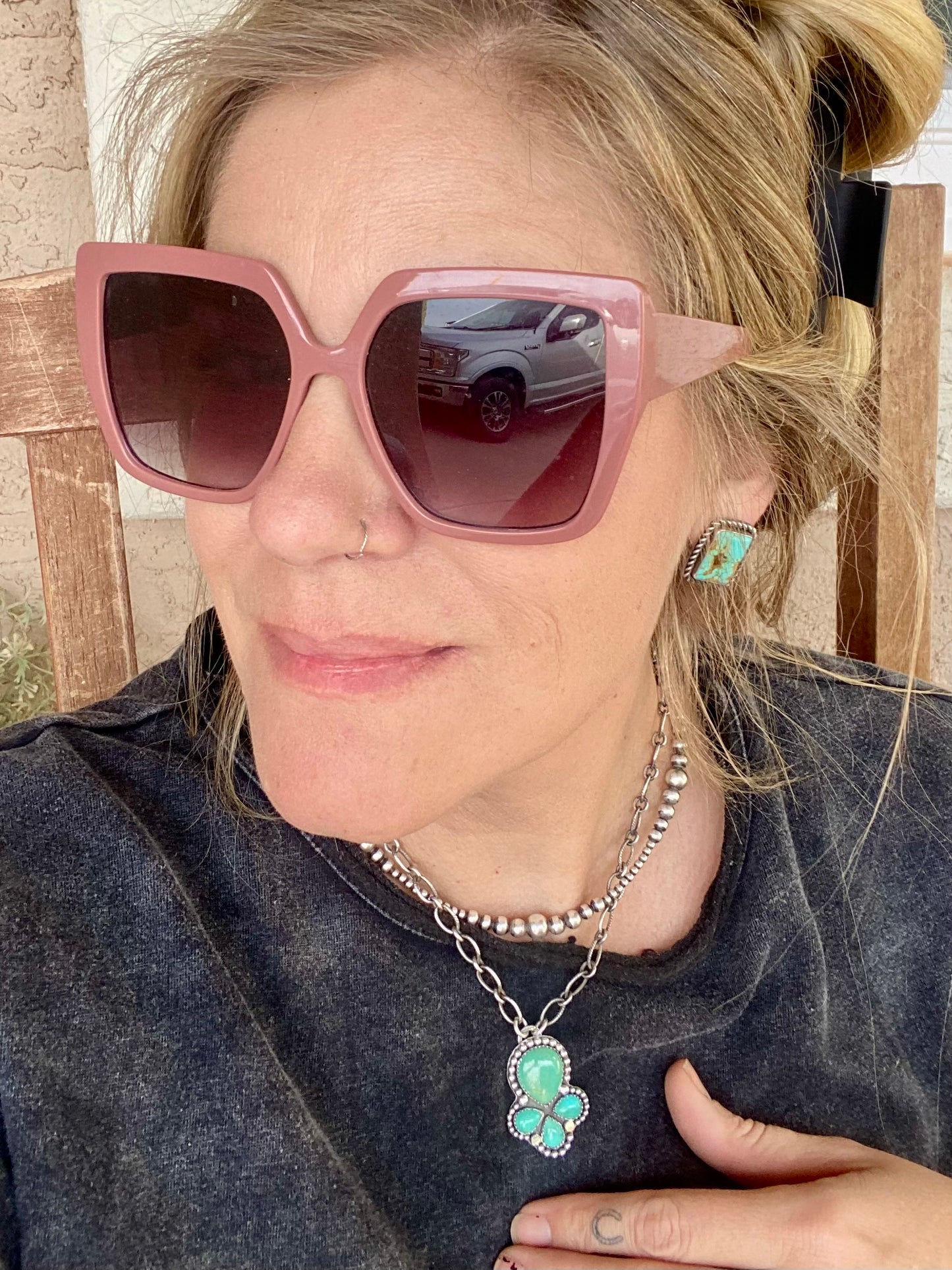 Green Cluster Necklace