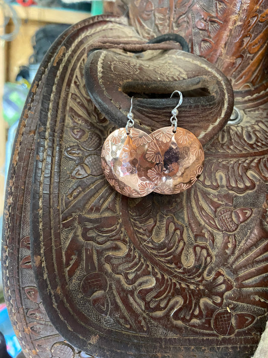 Copper Dome Earrings