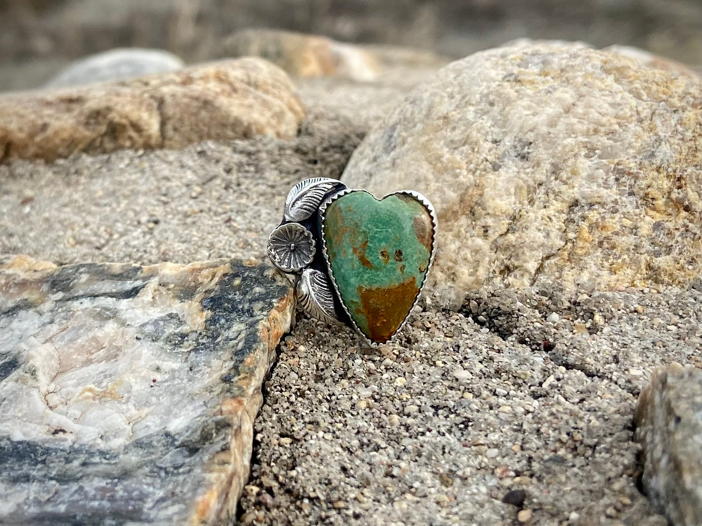 Whimsical Sonoran Heart Ring