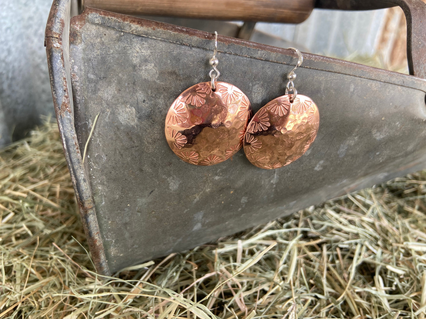 Copper Dome Earrings