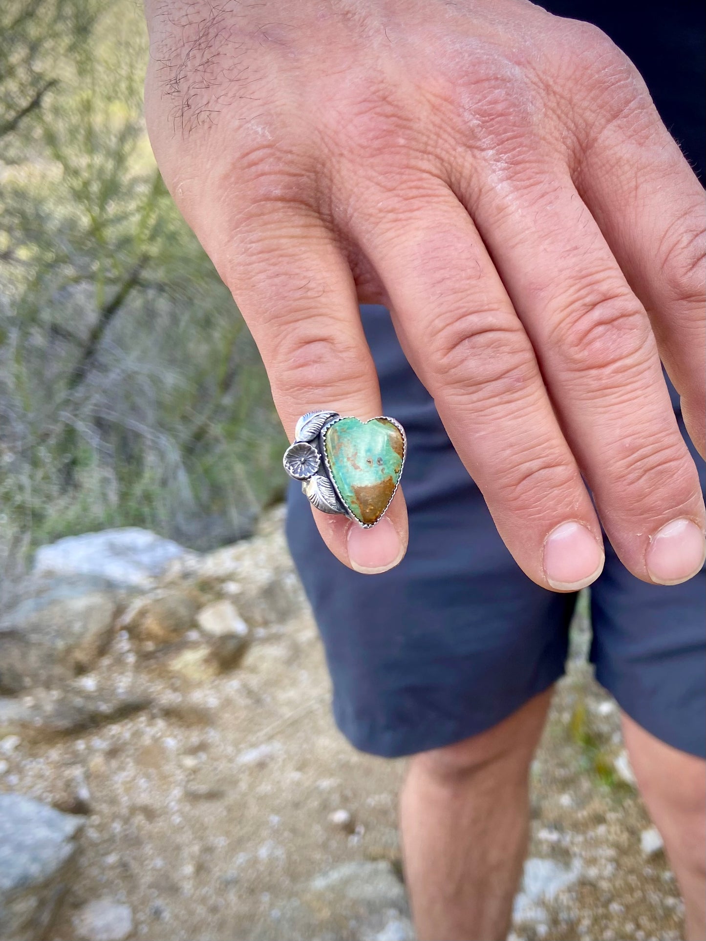 Whimsical Sonoran Heart Ring