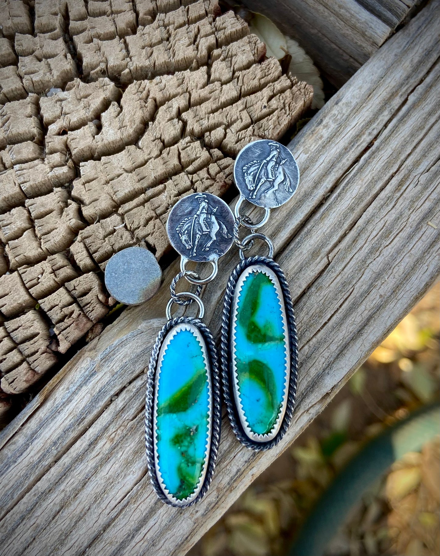 Gibbsite Turquoise Earrings