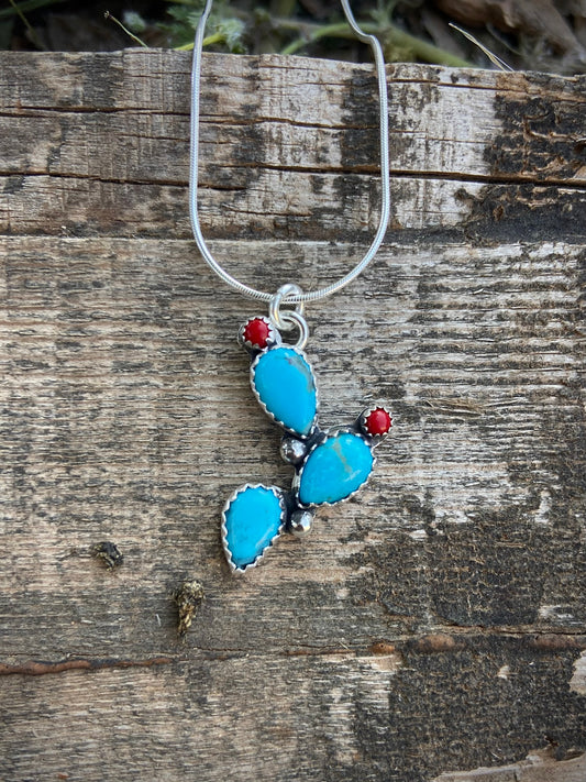 Red Prickly Pear Necklace