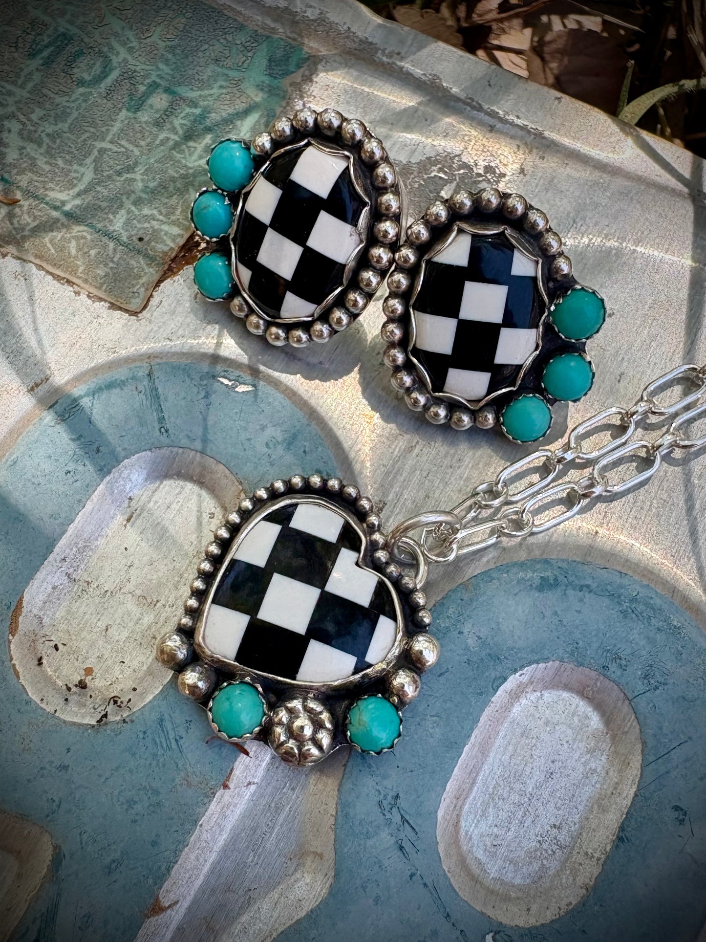 Check Mate Earrings
