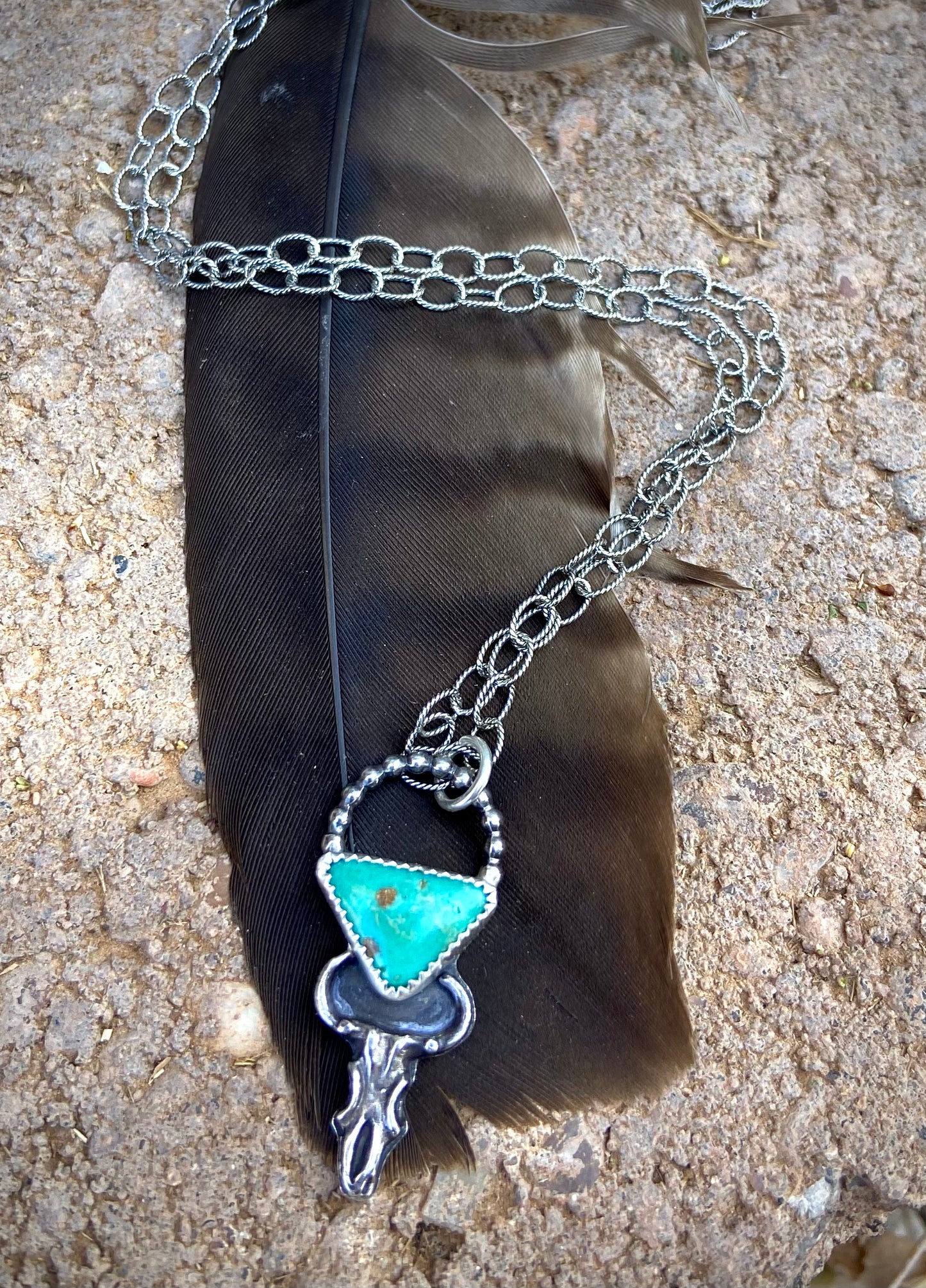 Bull Head and Turquoise necklace