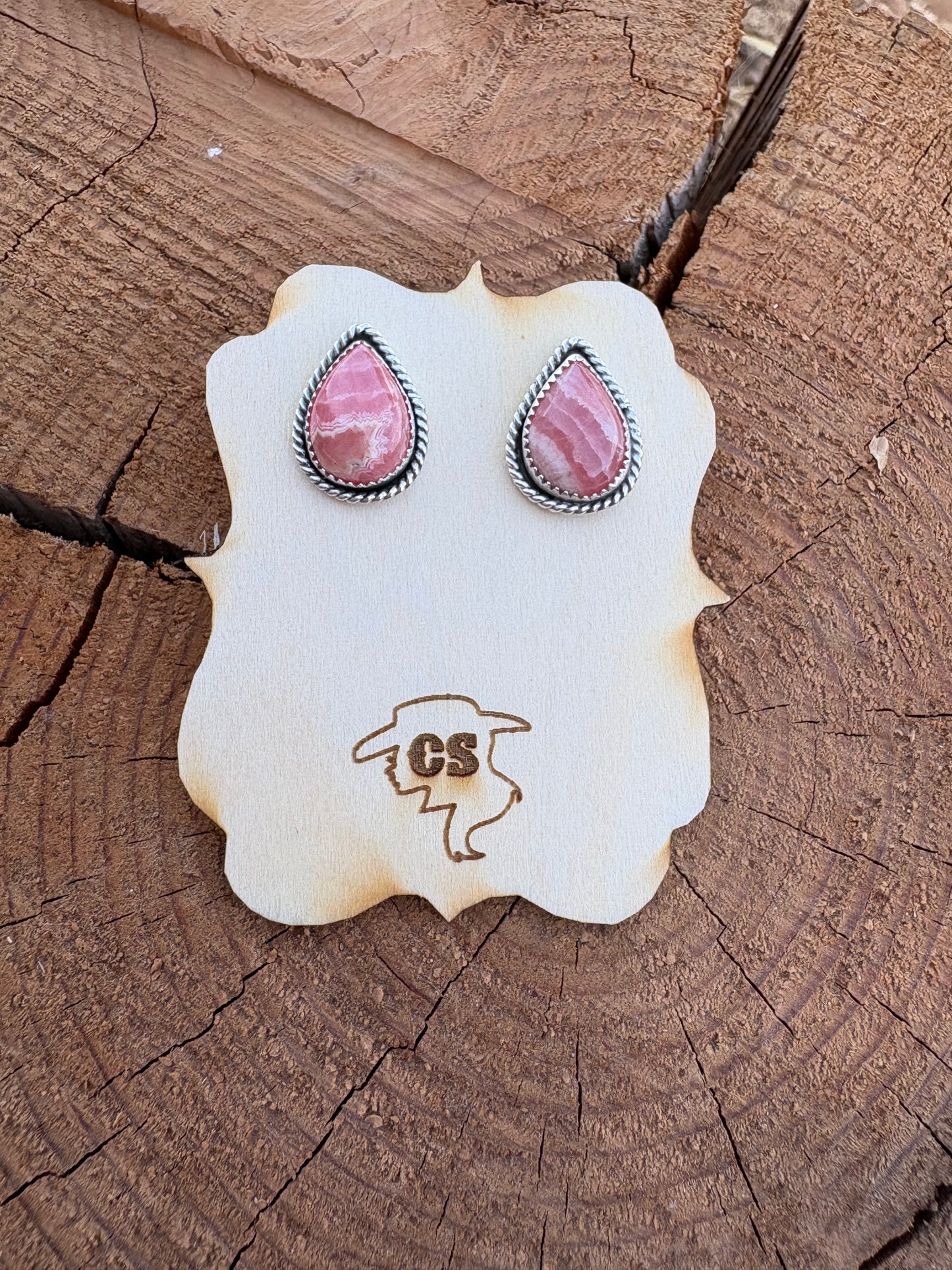 Pink Drop Earrings