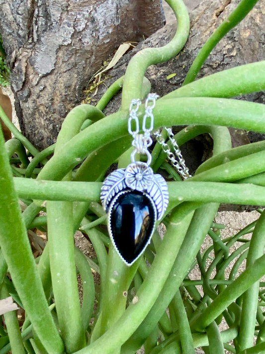 Onyx Drop Necklace