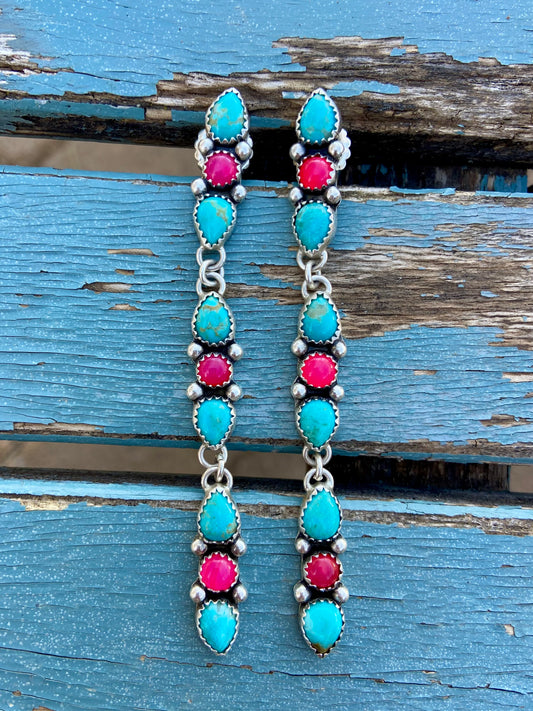 Tall Tale Earrings-pink