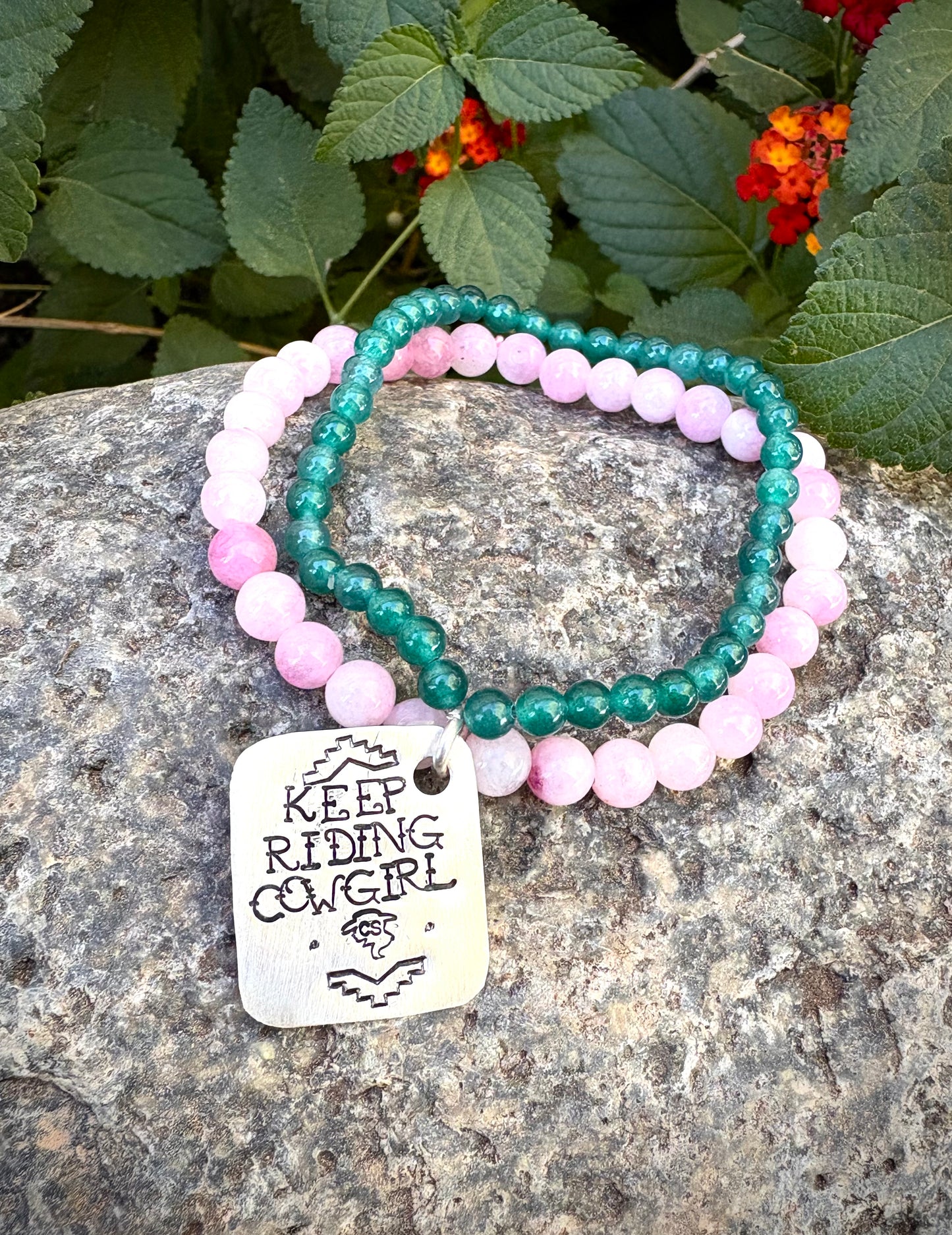 Keep Riding Cowgirl bracelet