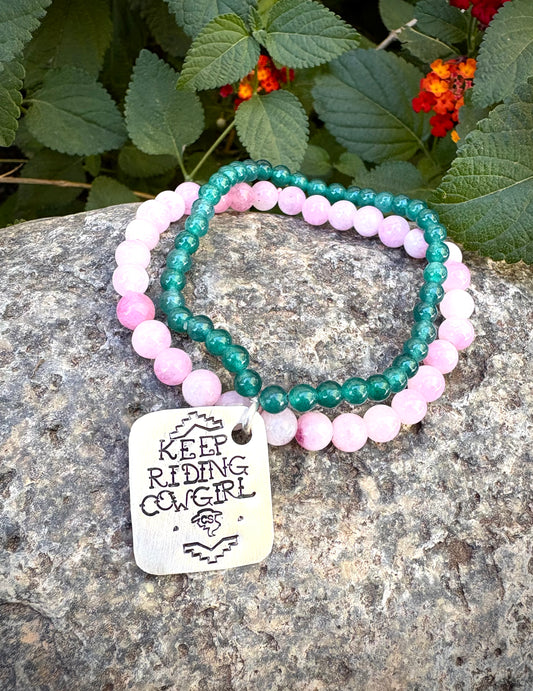 Keep Riding Cowgirl bracelet