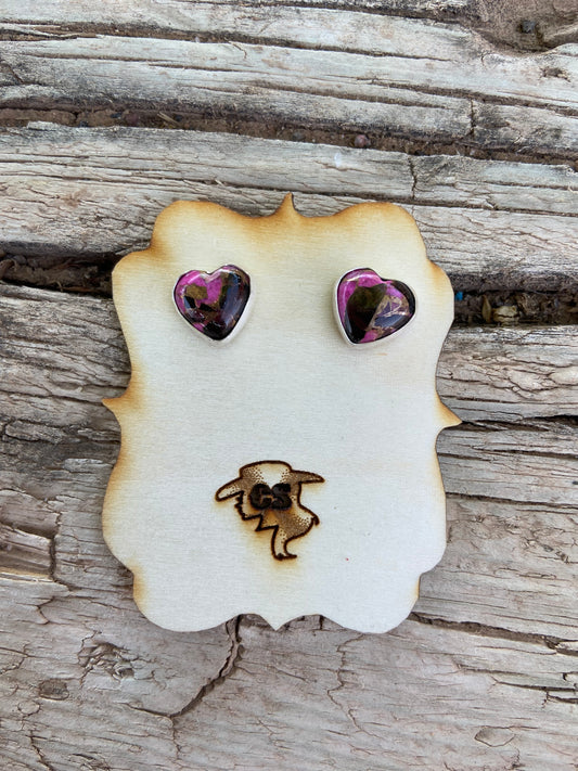 Pink Heart Earring