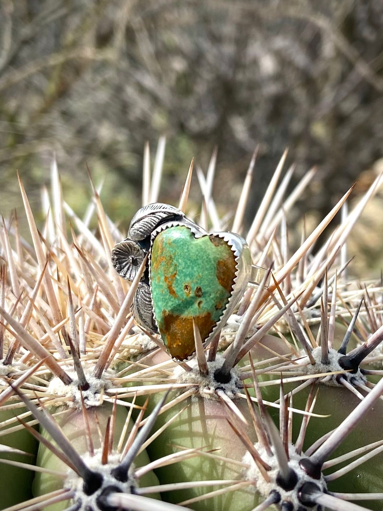 Whimsical Sonoran Heart Ring