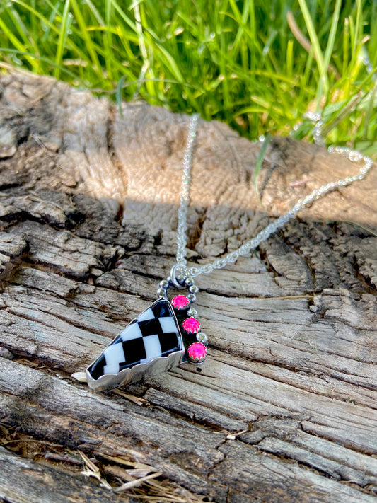 Checkered Past Necklace