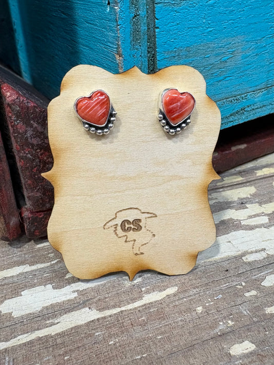 Red Heart Earring