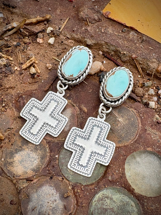 Faith, Love and Turquoise Earrings