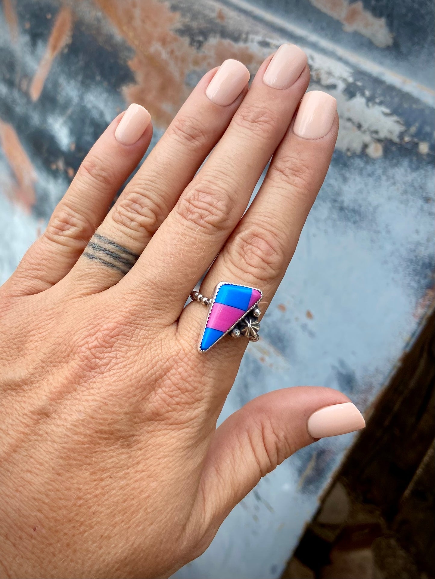 Blue/Pink Ring