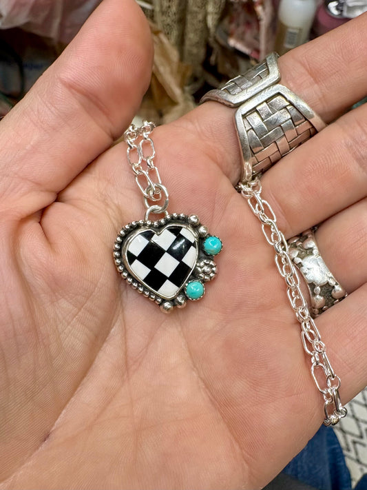 Cheers heart necklace