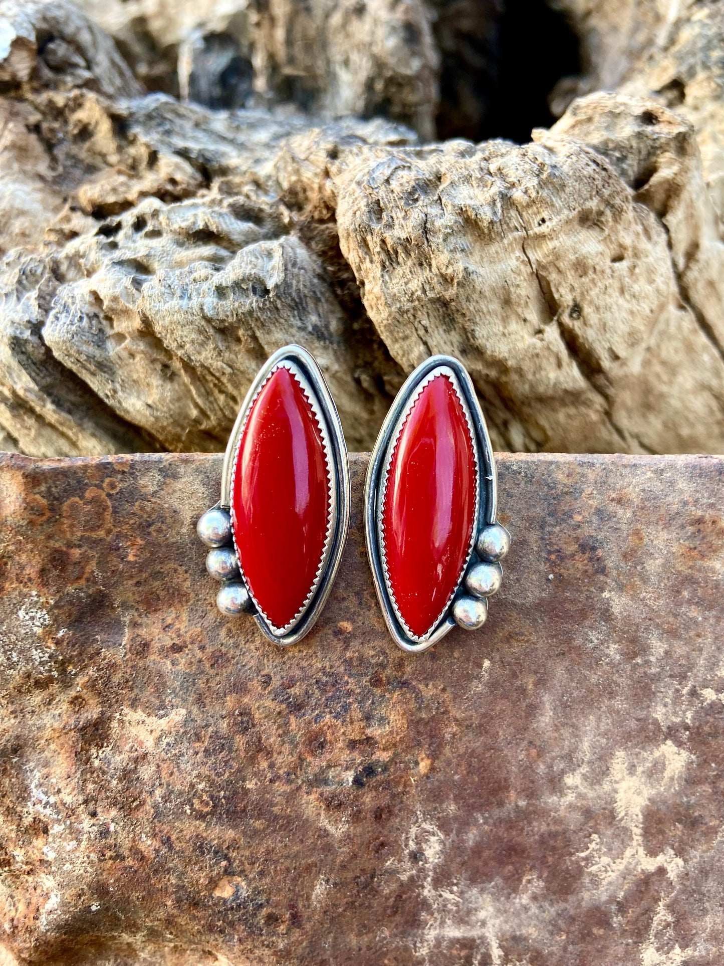 Lady in Red Earrings