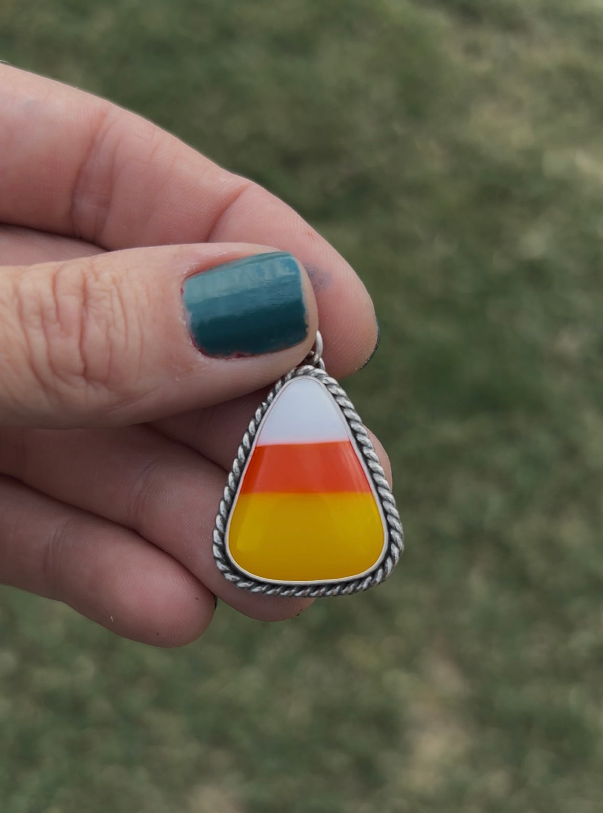 Candy Corn pendant