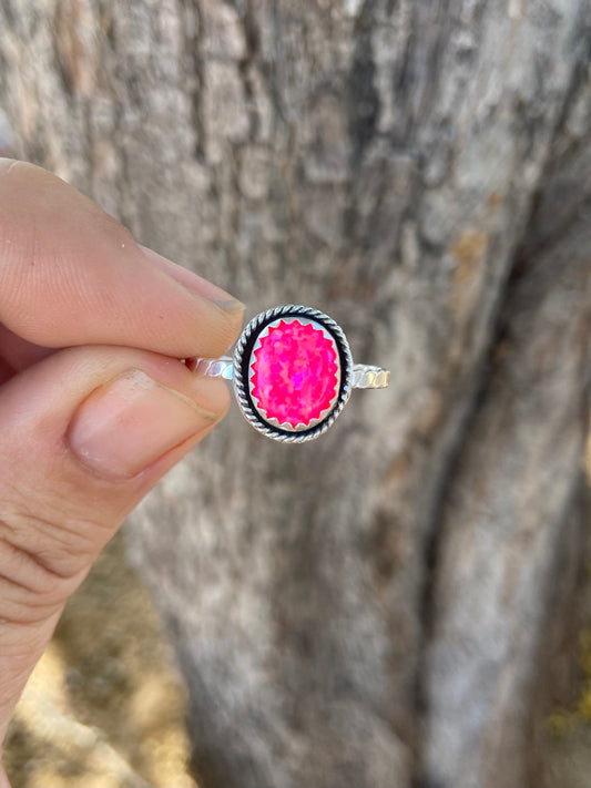 Pink Opal Ring