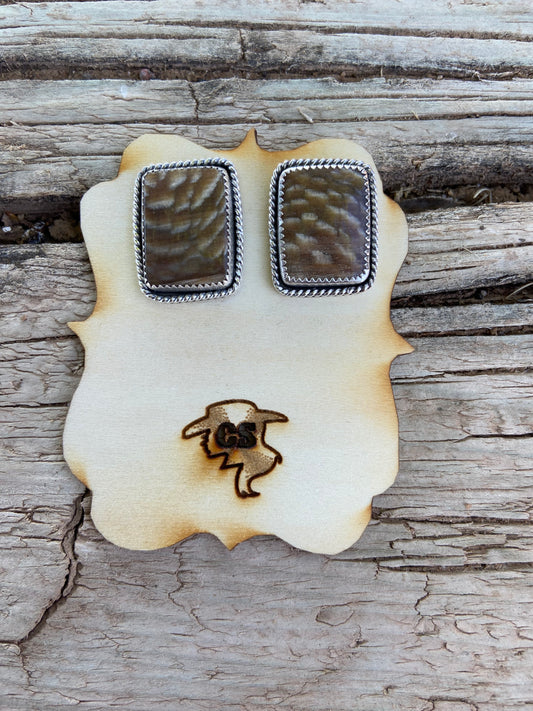 Petrified Earring