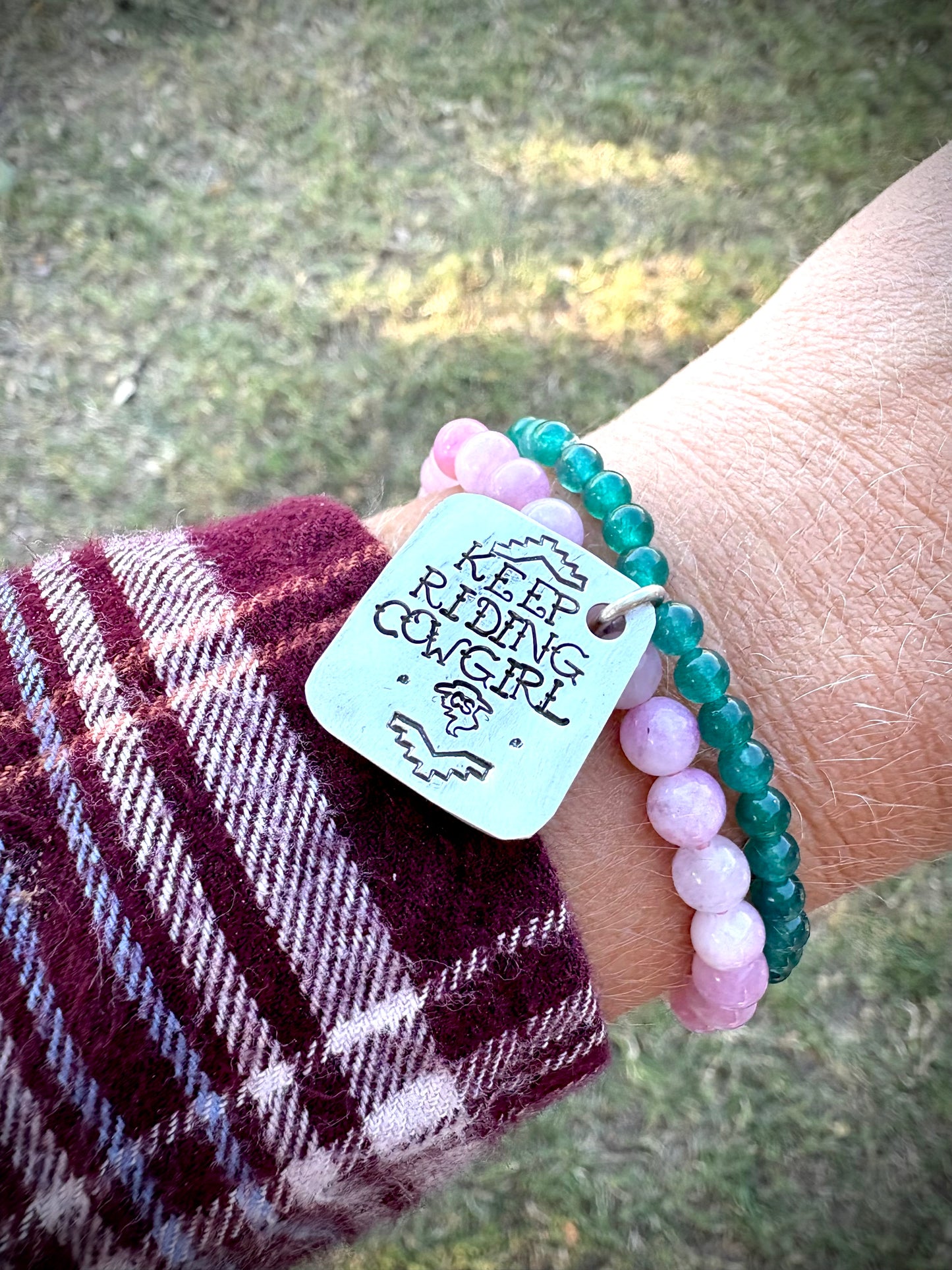 Keep Riding Cowgirl bracelet
