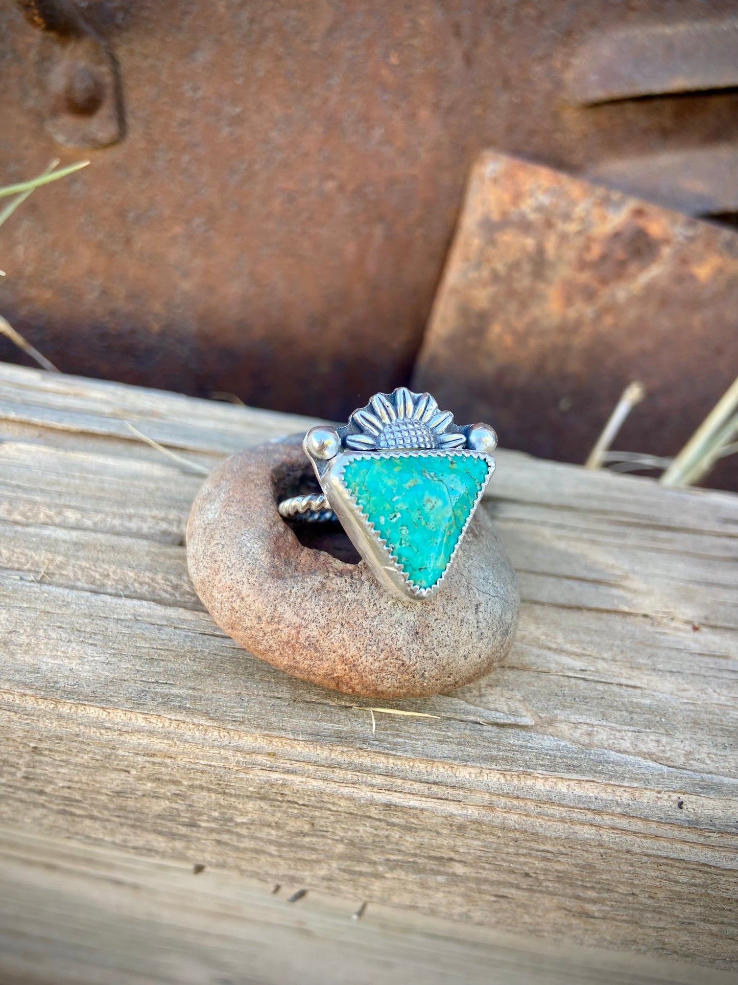 Sunflower Turquoise ring