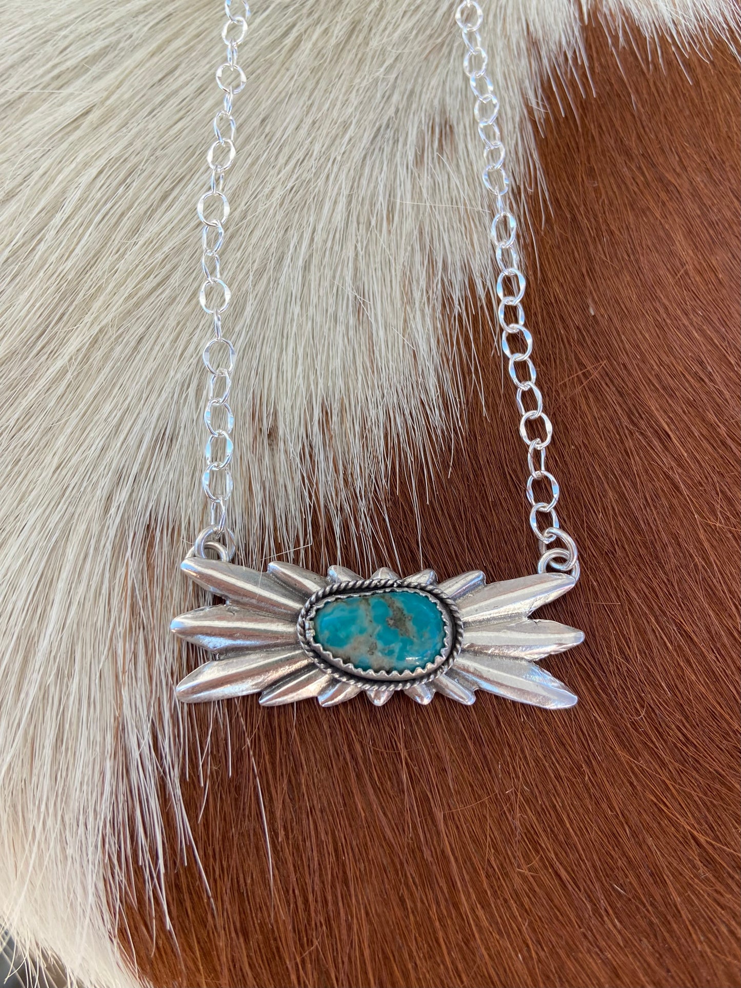 Turquoise Burst Necklace