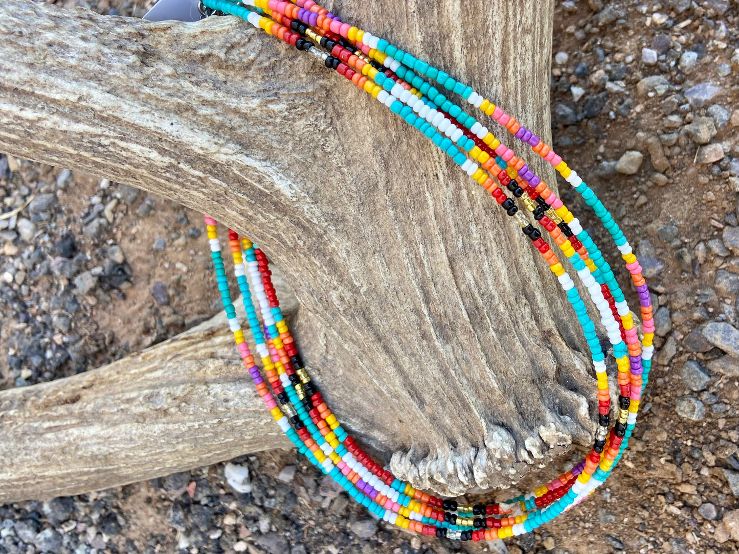 Serape Beaded Necklace