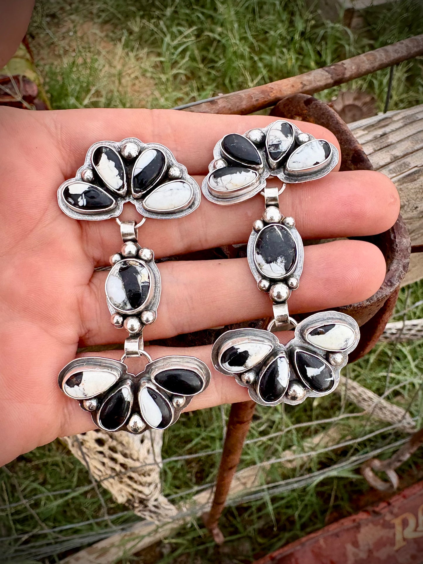 Boujee White Buffalo Earrings