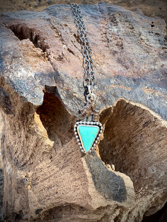 Little Cowgirl Barrel Racer Necklace