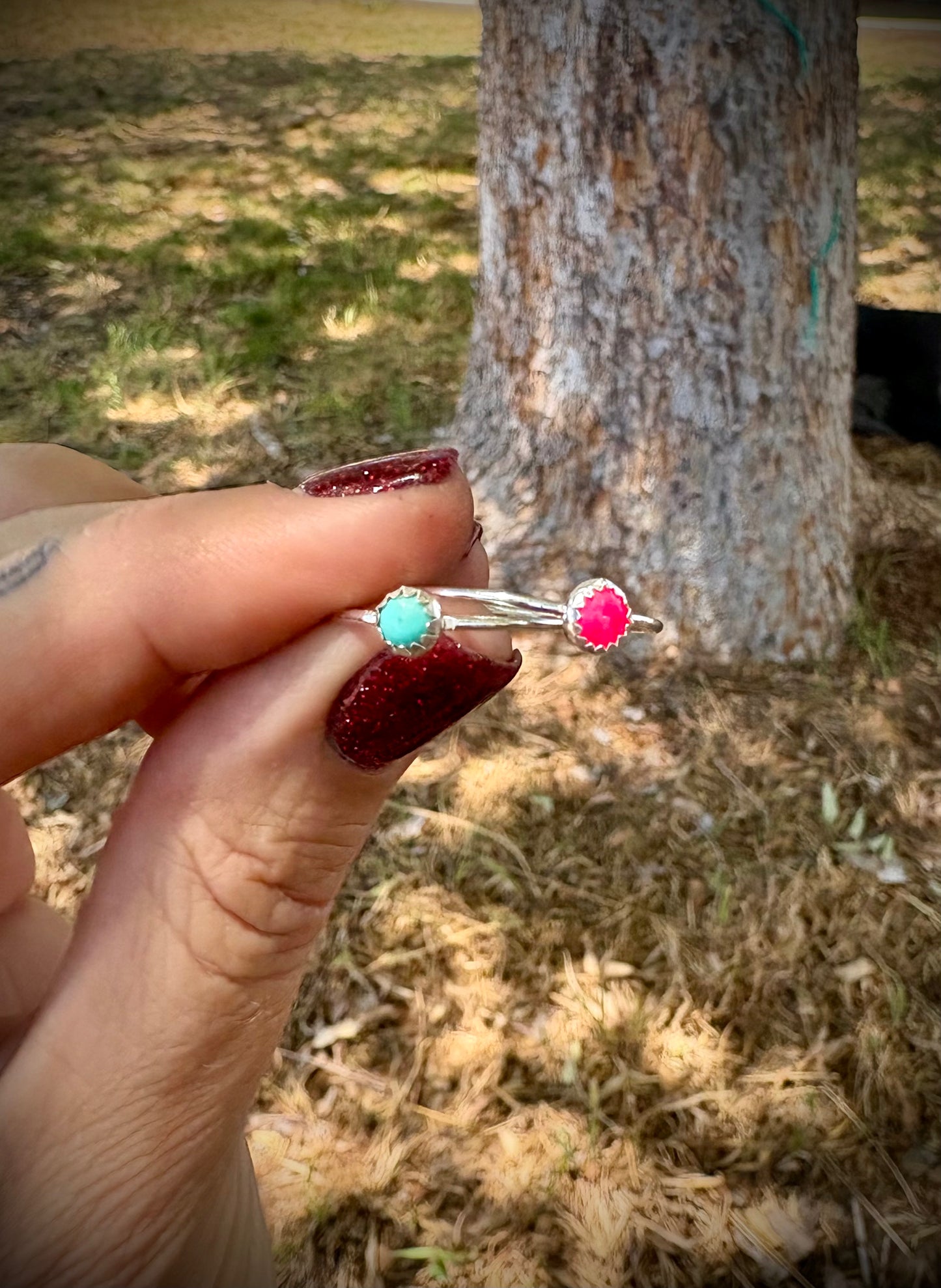 Pink Opal Stacker Ring