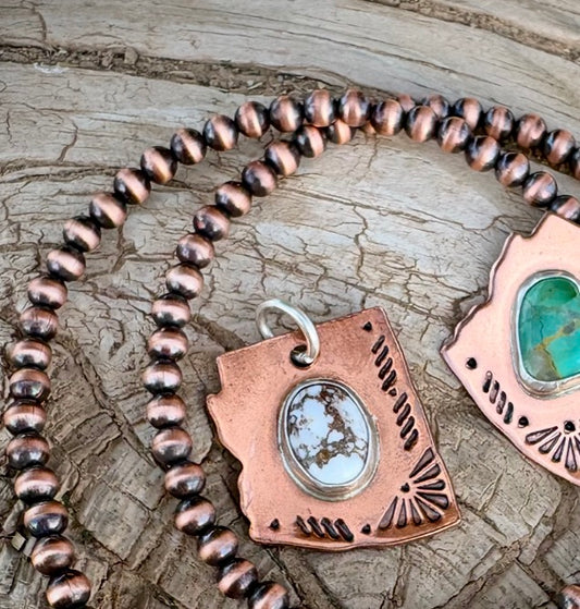 AZ Copper Pendant