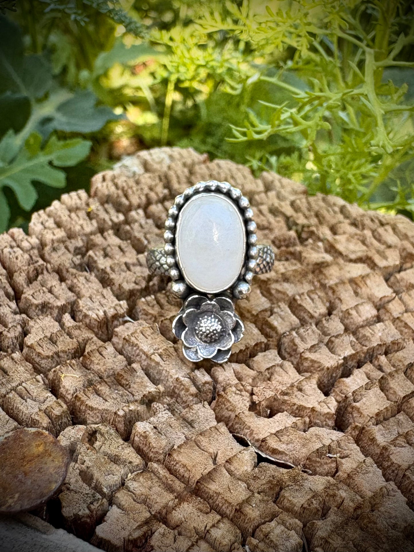 Moon Flower Ring