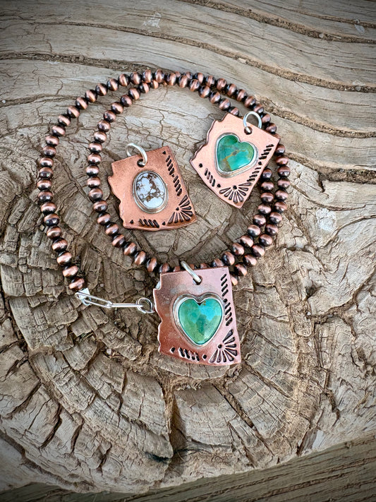 AZ Copper Pendant