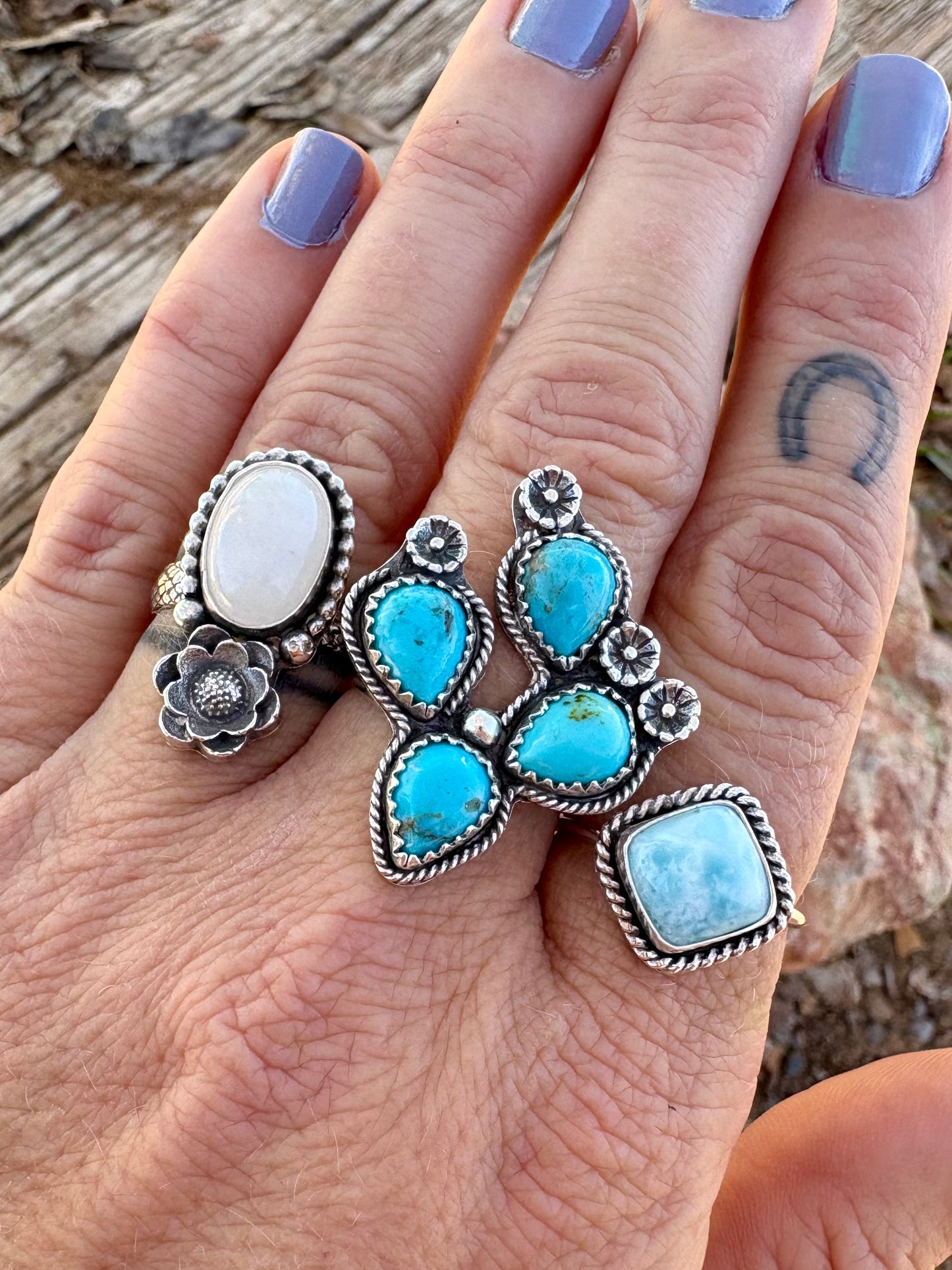 Moon Flower Ring