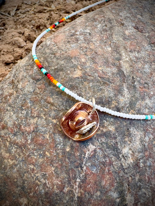 All Hat Penny Necklace