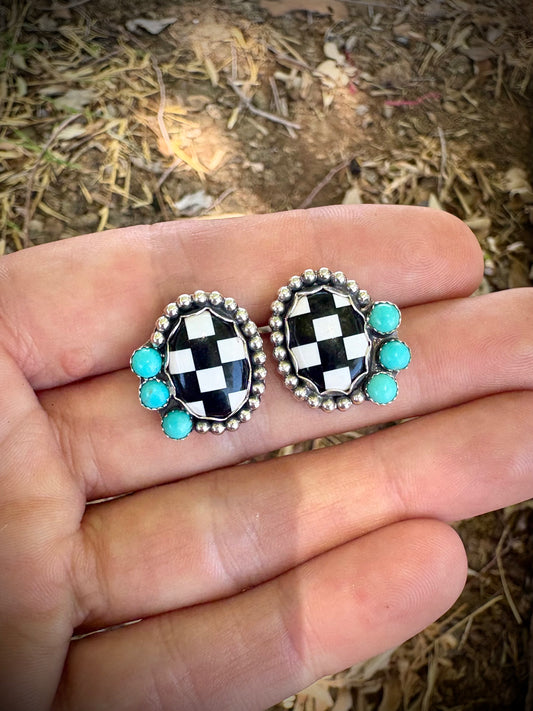 Check Mate Earrings