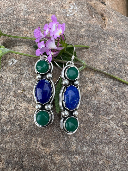 Jaded and Blue Earrings