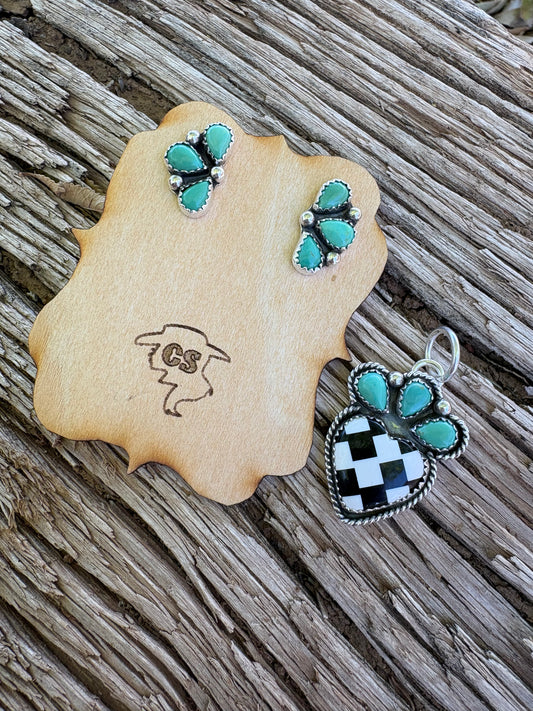 Mini Half Cluster Earrings